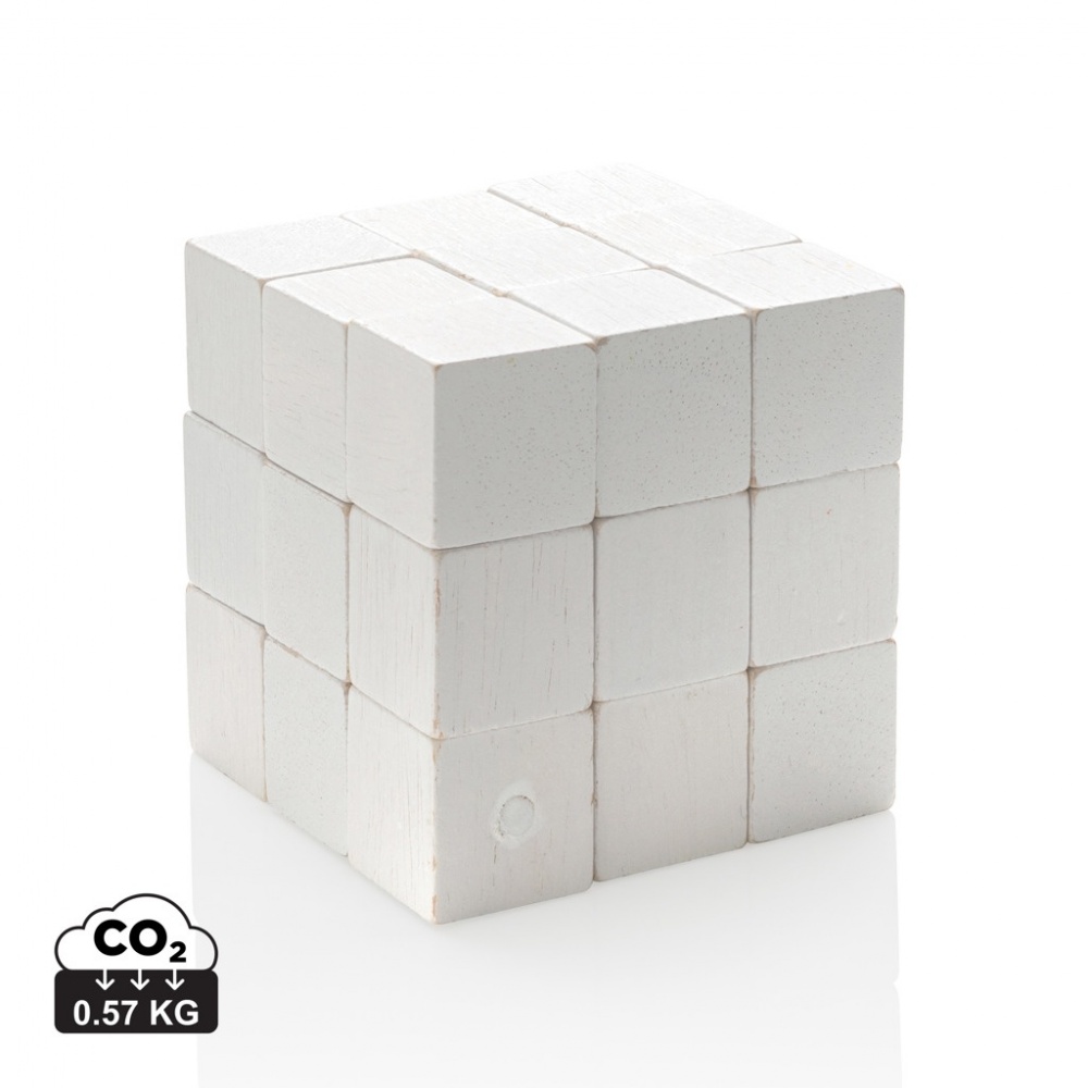 Logotrade corporate gift picture of: Wooden brain game in canvas pouch