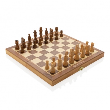 Logotrade advertising product picture of: Luxury wooden foldable chess set