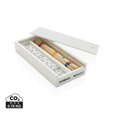 Logotrade advertising product picture of: Deluxe mikado/domino in wooden box