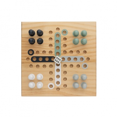 Logo trade promotional giveaway photo of: Claire wooden Ludo game