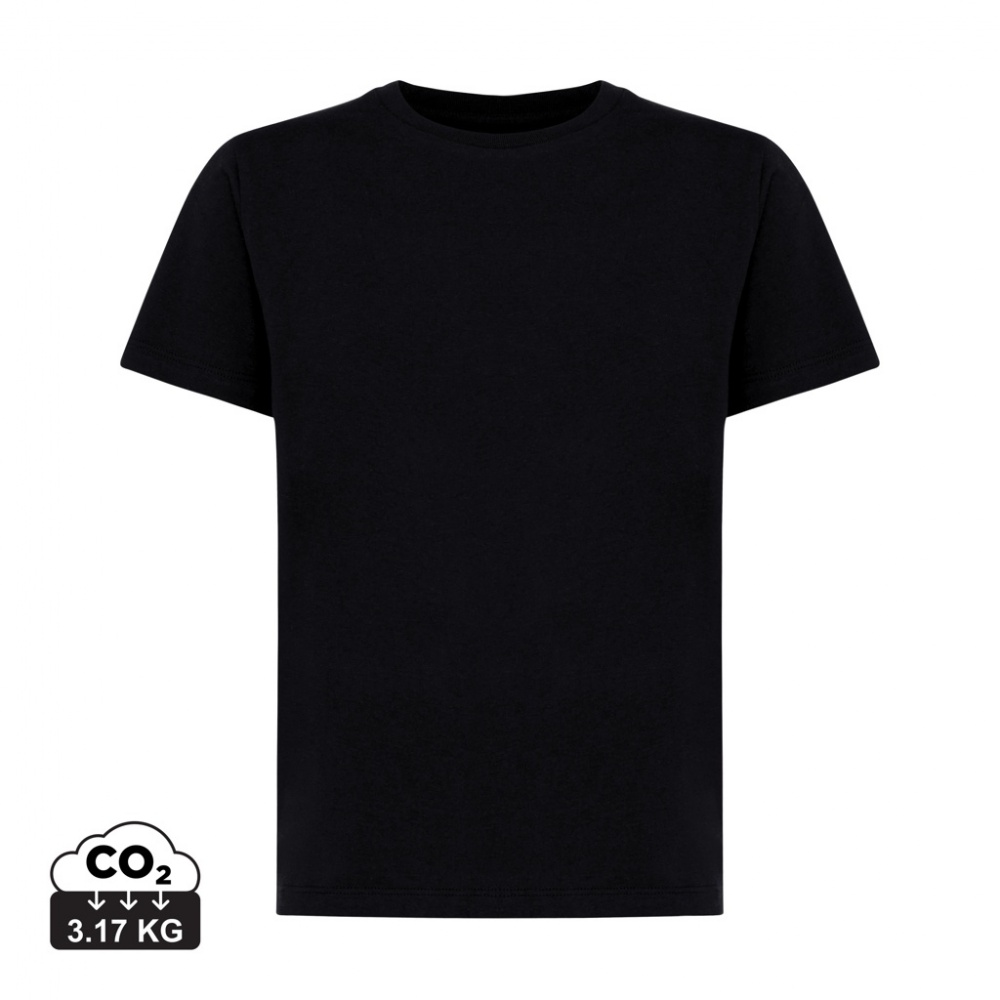 Logo trade promotional giveaway photo of: Iqoniq Koli kids lightweight recycled cotton t-shirt