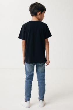 Logo trade corporate gift photo of: Iqoniq Koli kids lightweight recycled cotton t-shirt