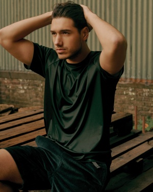 Logo trade promotional giveaways picture of: Iqoniq Tikal recycled polyester quick dry sport t-shirt