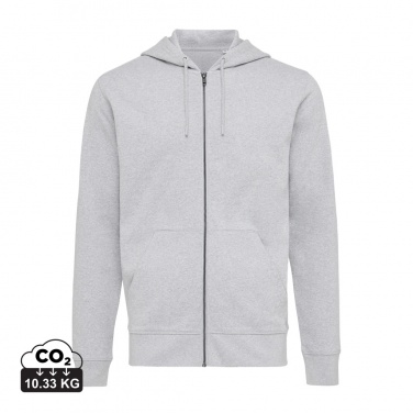 Logo trade business gift photo of: Iqoniq Abisko recycled cotton zip through hoodie