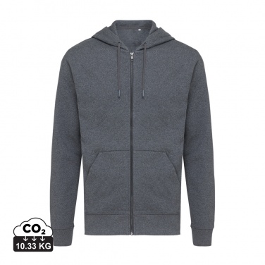 Logo trade promotional giveaways picture of: Iqoniq Abisko recycled cotton zip through hoodie