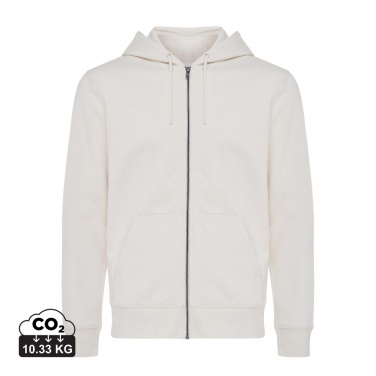 Logo trade corporate gift photo of: Iqoniq Abisko recycled cotton zip through hoodie