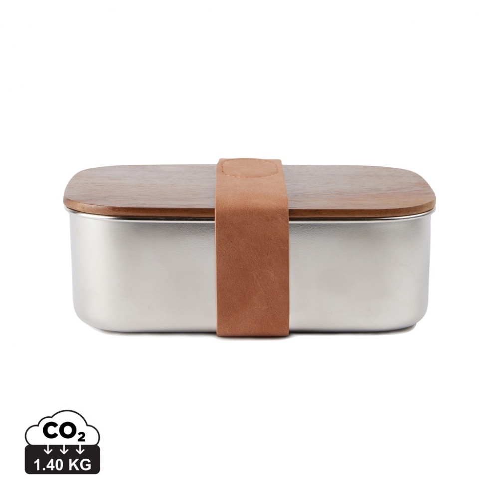 Logotrade advertising products photo of: VINGA Ciro RCS recycled steel lunch box
