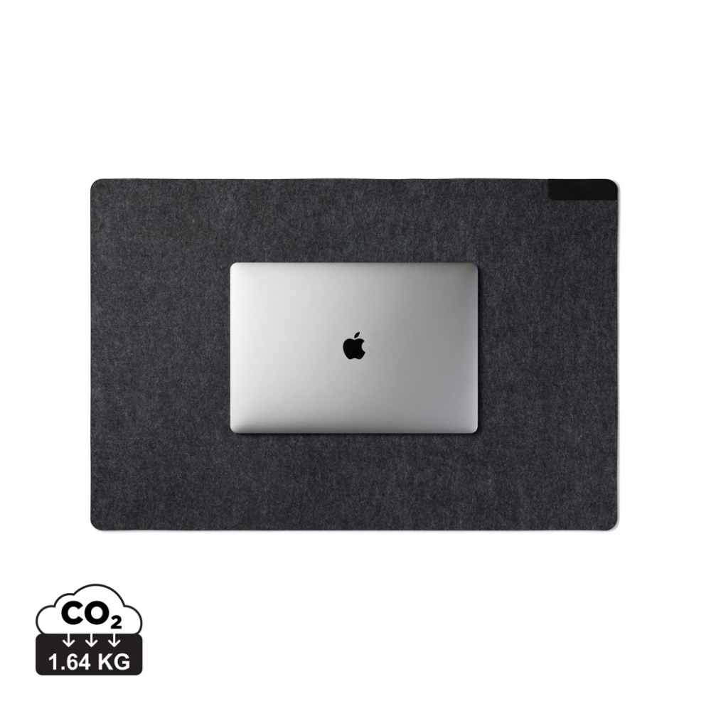 Logo trade promotional merchandise picture of: VINGA Albon GRS recycled felt desk pad
