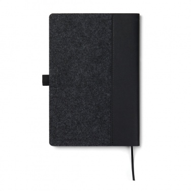 Logo trade corporate gifts picture of: VINGA Albon GRS recycled felt notebook
