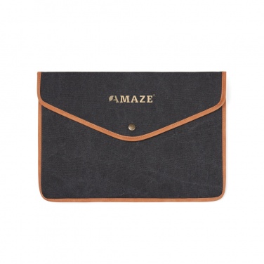 Logotrade promotional merchandise image of: VINGA Bosler GRS recycled canvas 16" laptop sleeve