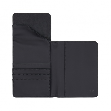 Logo trade promotional item photo of: VINGA Baltimore RCS recycled polyester RFID passport cover