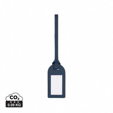 Logo trade corporate gifts image of: VINGA Baltimore RCS recycled polyester luggage tag