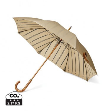 Logo trade promotional merchandise image of: VINGA Bosler AWARE™ recycled pet 23" umbrella