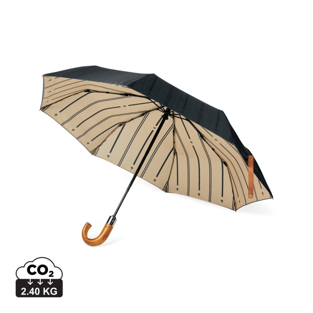 Logotrade promotional products photo of: VINGA Bosler AWARE™ recycled pet 21" foldable umbrella