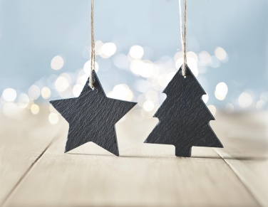 Logo trade corporate gift photo of: Slate xmas hanger star