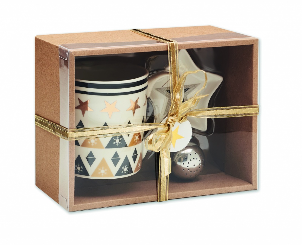 Logo trade promotional item photo of: Mug mini plate filter in box