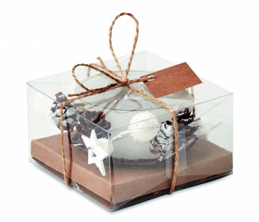 Logo trade promotional giveaways picture of: Christmas candle holder