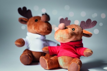 Logo trade promotional merchandise photo of: Plush reindeer with hoodie