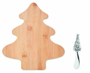 Logotrade promotional item image of: Cheese board set in bamboo Essen