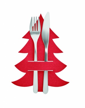 Logotrade promotional items photo of: RPET felt cutlery holder set