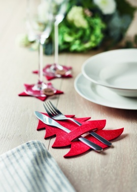 Logotrade promotional items photo of: RPET felt cutlery holder set