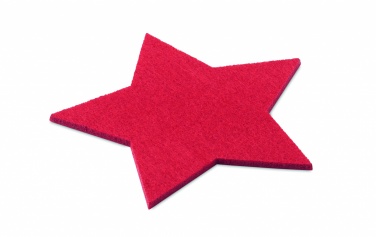 Logo trade promotional merchandise picture of: RPET 4 felt coaster set