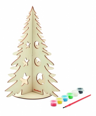 Logo trade advertising product photo of: DIY wooden Christmas tree
