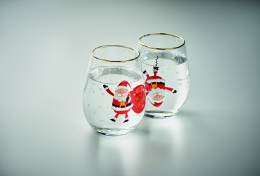 Logo trade promotional product photo of: Set of 2 Christmas glasses