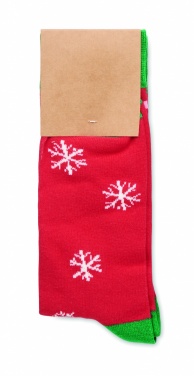 Logo trade promotional gift photo of: Pair of Christmas socks L
