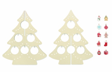 Logo trade corporate gift photo of: Wooden Xmas tree decoration