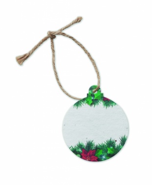Logo trade advertising products image of: Seed paper Xmas ornament