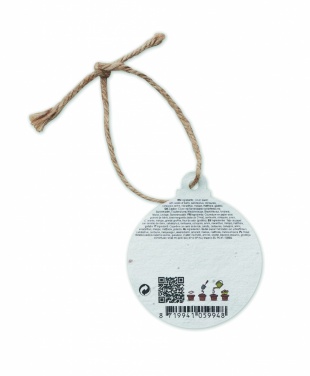 Logo trade advertising product photo of: Seed paper Xmas ornament