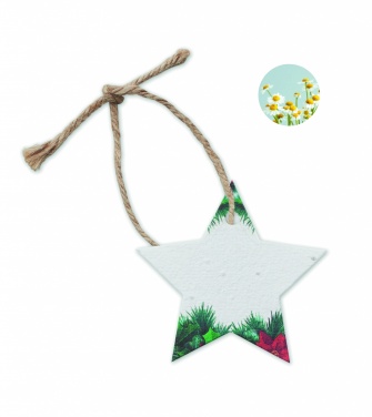 Logotrade promotional product image of: Seed paper Xmas ornament