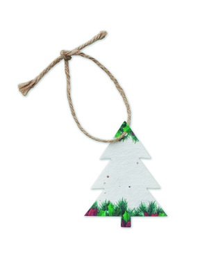 Logo trade corporate gifts picture of: Seed paper Xmas ornament