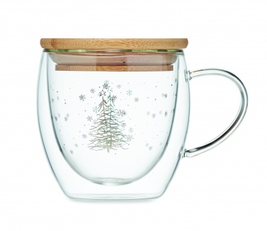 Logo trade promotional merchandise photo of: Double wall borosilicate mug