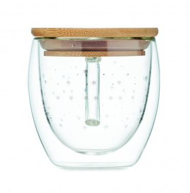 Logo trade promotional products image of: Double wall borosilicate mug