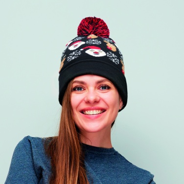 Logo trade promotional gift photo of: Christmas knitted beanie