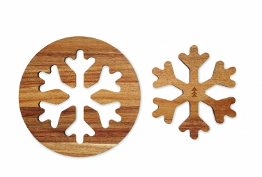 Logotrade promotional merchandise picture of: Acacia wooden pot holders set