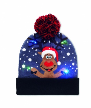 Logotrade promotional product image of: Christmas knitted beanie LED