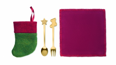 Logotrade promotional items photo of: Christmas dessert cutlery set