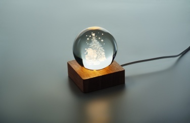 Logo trade advertising product photo of: Christmas LED crystal ball