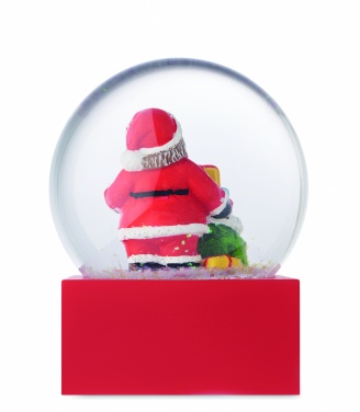 Logo trade business gift photo of: Snow ball glass ornament