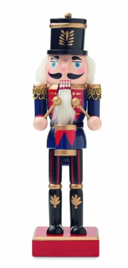 Logo trade corporate gifts image of: Nutcracker character in wood