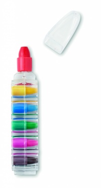 Logo trade promotional merchandise picture of: Set of 6 wax crayons