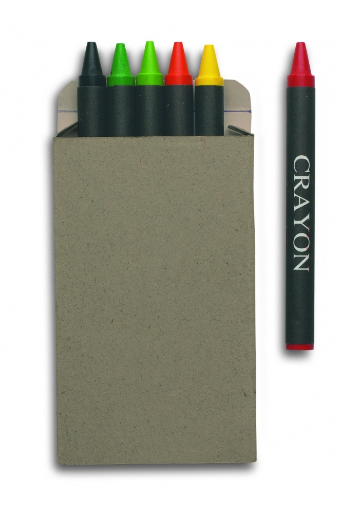 Logotrade promotional merchandise picture of: Carton of 6 wax crayons