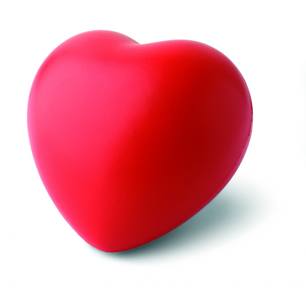 Logo trade business gifts image of: Anti-stress heart PU material