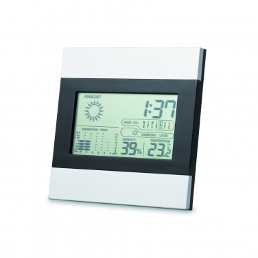 Logo trade promotional merchandise photo of: Weather station and clock