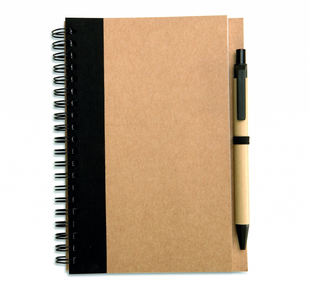 Logotrade corporate gift picture of: B6 recycled notebook with pen