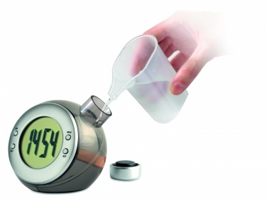 Logotrade promotional items photo of: Water powered LCD desk clock