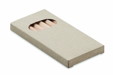 Logo trade promotional product photo of: 6 coloured pencils in box